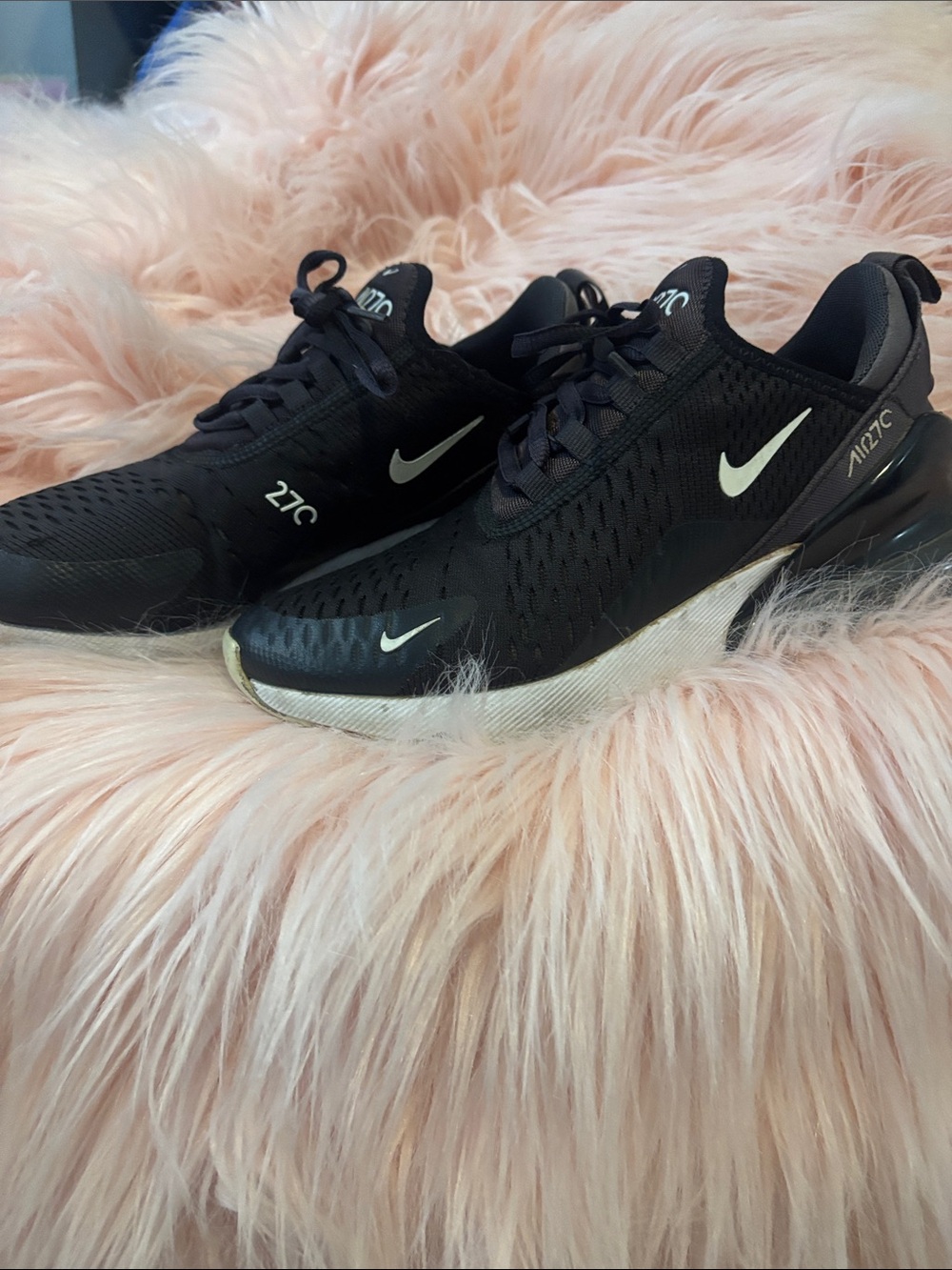 Nike Air Max 270c Black and White Women's Sneakers